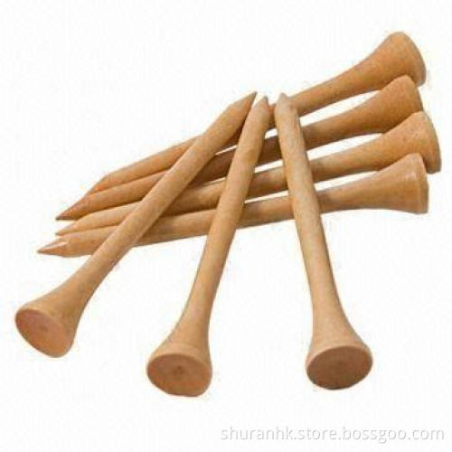 Golf bamboo tees, customized logos are accepted